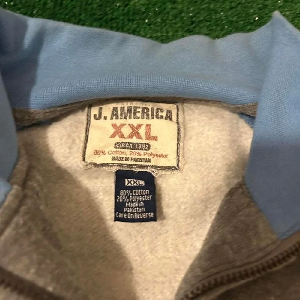 Vintage Carolina Tar Heels Spell out Full Zip Crewneck Sweatshirt Adult 2XL - Picture 5 of 7